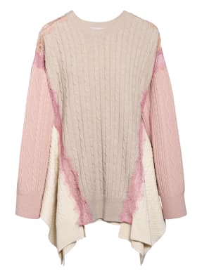 STELLA McCARTNEY Oversized-Pullover mit Spitzeneinsätzen