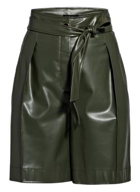 MARC CAIN Paperbag-Shorts in Lederoptik