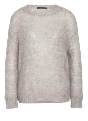 LUISA CERANO Pullover mit Mohair und Paillettenbesatz