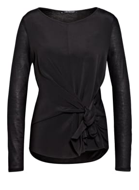 LUISA CERANO Blusenshirt im Materialmix mit Seide