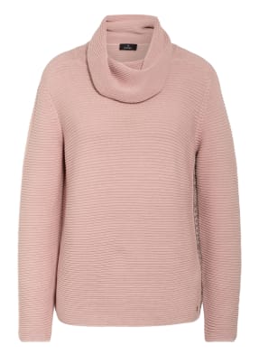 monari Rollkragenpullover mit Schmucksteinbesatz