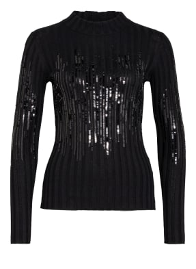 HUGO Pullover SHAWNEL mit Paillettenbesatz