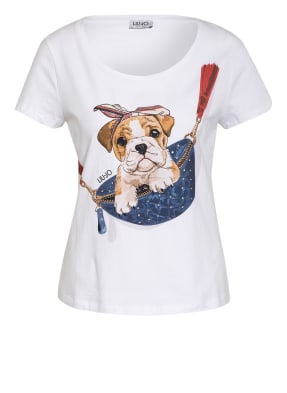 LIU JO T-Shirt mit Schmucksteinbesatz