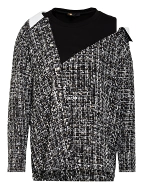 maje Pullover mit Tweed