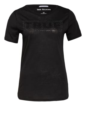 TRUE RELIGION T-Shirt TRUE mit Schmucksteinbesatz