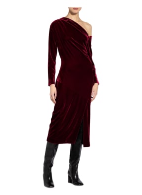 REISS One-Shoulder-Kleid BELLA aus Samt