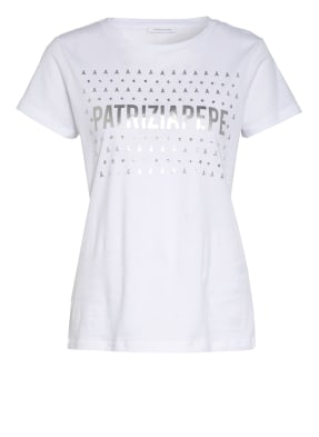 PATRIZIA PEPE T-Shirt mit Schmucksteinbesatz
