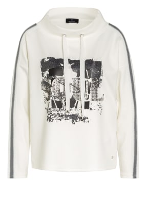 monari Pullover mit Schmucksteinbesatz