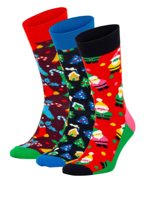 Happy Socks 3er-Pack Strümpfe HAPPY HOLIDAYS in Geschenkbox 