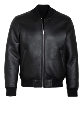 sandro Lederjacke mit Echtfellfutter