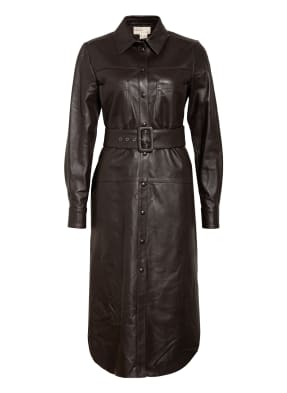 TED BAKER Hemdblusenkleid aus Leder