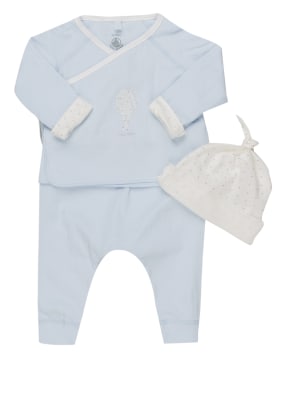 PETIT BATEAU Set: Wickelshirt, Hose und Mütze