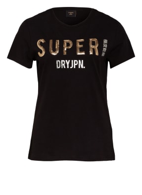Superdry T-Shirt mit Paillettenbesatz