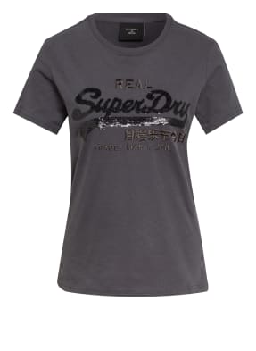 Superdry T-Shirt mit Paillettenbesatz
