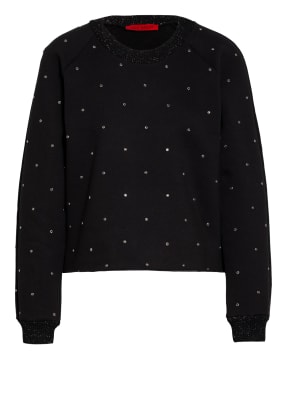 MAX & Co. Sweatshirt DARAI mit Schmucksteinbesatz