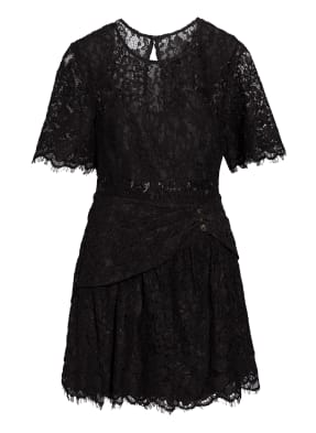 self-portrait Spitzenkleid mit Schmucksteinbesatz