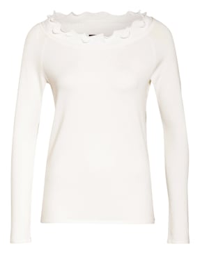 s.Oliver BLACK LABEL Pullover mit Rüschenbesatz