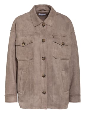 darling harbour Overjacket in Veloursleder-Optik