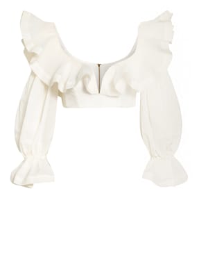 ZIMMERMANN Cropped-Bluse THE LOVESTRUCK mit Volants