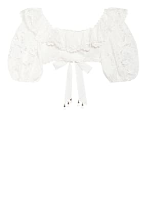 ZIMMERMANN Cropped-Blusenshirt LULU mit Lochspitze