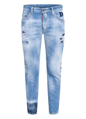 DSQUARED2 Destroyed Jeans SKATER Extra Slim Fit mit verkürzter Beinlänge