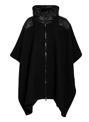 MONCLER Cape MANTELLA im Materialmix