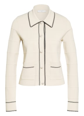 sandro Strickjacke mit Perlenbesatz