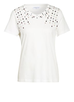 CLAUDIE PIERLOT T-Shirt TOSHINE mit Schmucksteinbesatz