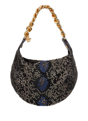 VERSACE Handtasche mit Schmucksteinbesatz