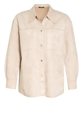OPUS Overshirt JELUR in Veloursleder-Optik