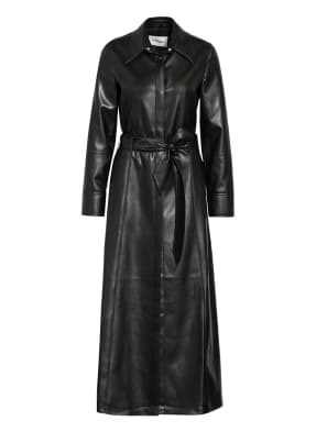 Nanushka Hemdblusenkleid ASAYO in Lederoptik