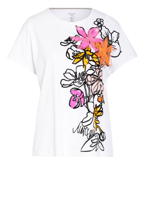 MARC CAIN T-Shirt mit Perlen- und Paillettenbesatz