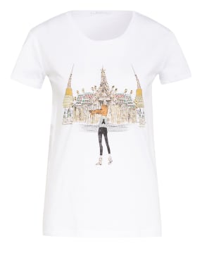 PATRIZIA PEPE T-Shirt mit Schmucksteinbesatz