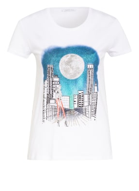 PATRIZIA PEPE T-Shirt mit Schmucksteinbesatz