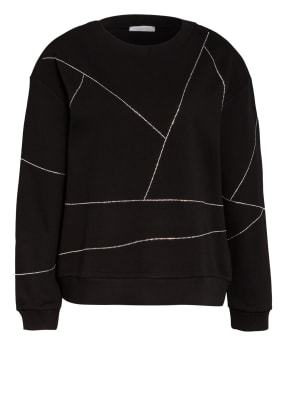 PATRIZIA PEPE Sweatshirt mit Schmucksteinbesatz