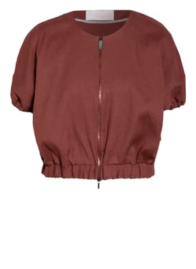 FABIANA FILIPPI Cropped-Shirt mit Leinen