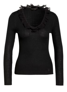 TED BAKER Longsleeve ANYIBEL mit Rüschenbesatz