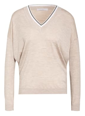 BRUNELLO CUCINELLI Pullover mit Schmucksteinbesatz