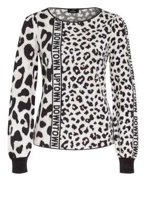 monari Pullover mit Schmucksteinbesatz