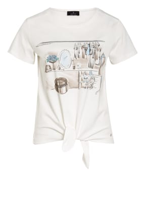 monari T-Shirt mit Schmucksteinbesatz