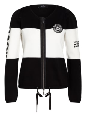 monari Strickjacke mit Schmucksteinbesatz