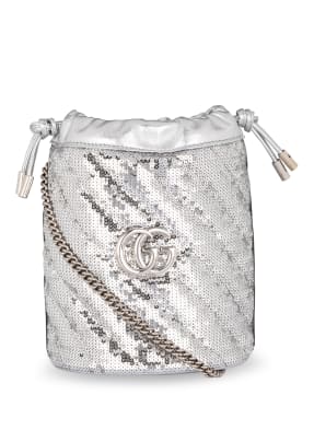 GUCCI Beuteltasche GG MARMOT MINI mit Paillettenbesatz