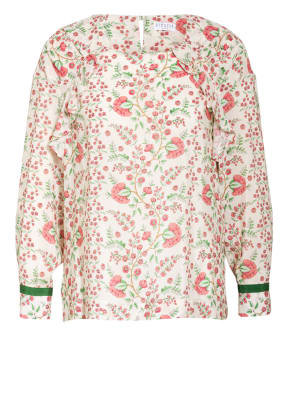 CLAUDIE PIERLOT Blusenshirt BRAVA aus Seide mit Rüschenbesatz