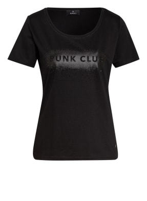 monari T-Shirt mit Schmucksteinbesatz