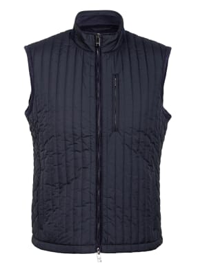 HACKETT LONDON Steppweste im Materialmix