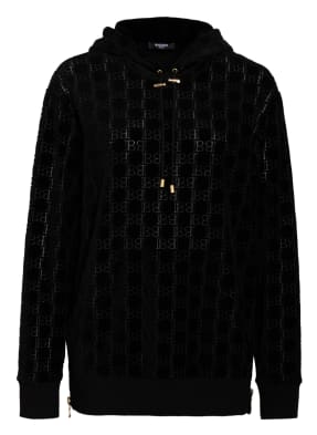 BALMAIN Samt-Hoodie