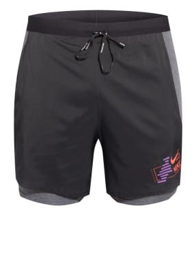 Nike 2-in-1-Laufshorts FLEX STRIDE FUTURE FAST mit Mesh-Einsätzen