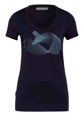 icebreaker Funktionsshirt TECH LITE POLAR FOX aus Merinowolle