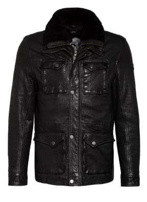 gipsy Lederjacke MARIGOT mit abnehmbarem Lammfellbesatz