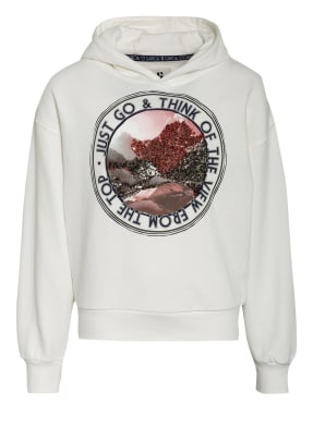 GARCIA Hoodie mit Paillettenbesatz